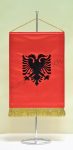 Albánia hímzett asztali zászló