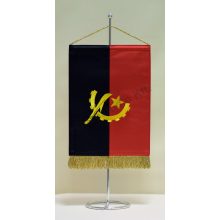 Angola hímzett asztali zászló