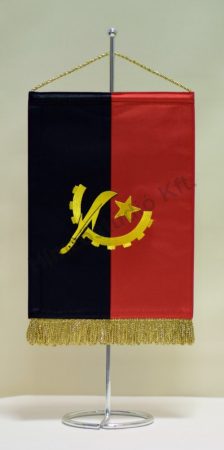 Angola hímzett asztali zászló