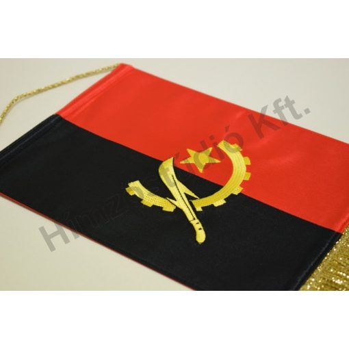 Angola hímzett asztali zászló