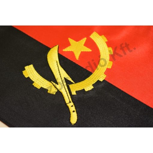 Angola hímzett asztali zászló