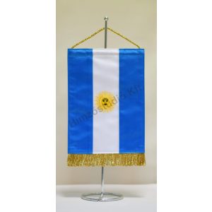 Argentína hímzett asztali zászló