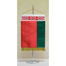 Fehéroroszország (Belarusz Köztársaság) hímzett asztali zászló