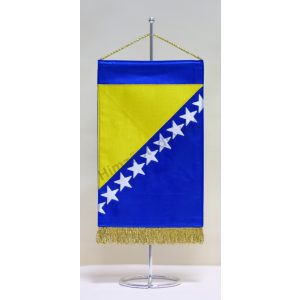 Bosznia-Hercegovina hímzett asztali zászló