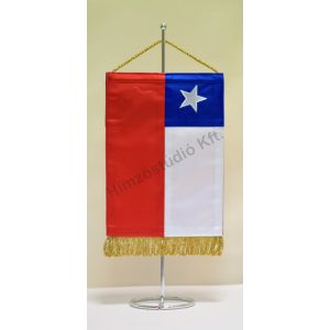 Chile hímzett asztali zászló