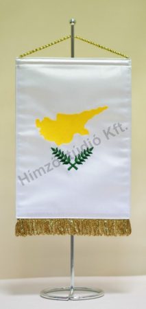 Ciprus hímzett asztali zászló