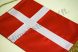 Dánia hímzett asztali zászló