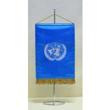 ENSZ hímzett asztali zászló