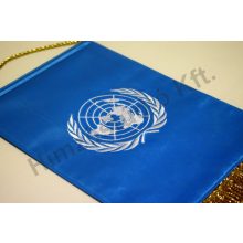 ENSZ hímzett asztali zászló