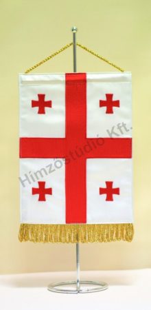 Grúzia hímzett asztali zászló