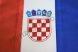 Horvátország hímzett asztali zászló
