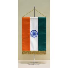 India hímzett asztali zászló