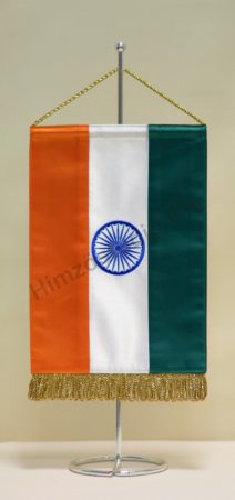 India hímzett asztali zászló