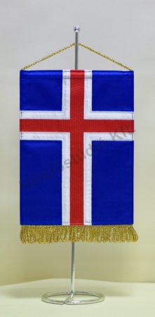 Izland hímzett asztali zászló