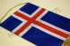 Izland hímzett asztali zászló