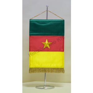 Kamerun hímzett asztali zászló