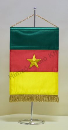 Kamerun hímzett asztali zászló