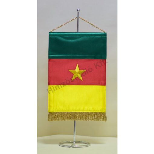 Kamerun hímzett asztali zászló
