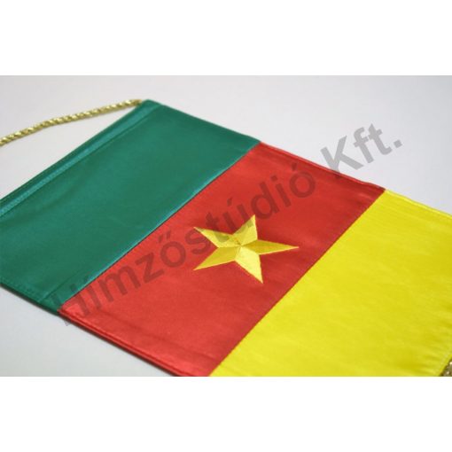 Kamerun hímzett asztali zászló