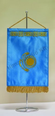 Kazahsztán hímzett asztali zászló