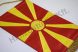 Macedónia hímzett asztali zászló