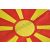 Macedónia hímzett asztali zászló