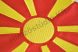 Macedónia hímzett asztali zászló