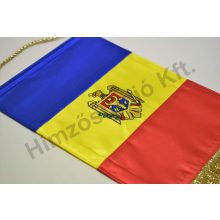 Moldávia hímzett asztali zászló