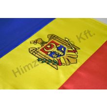 Moldávia hímzett asztali zászló