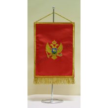 Montenegró hímzett asztali zászló