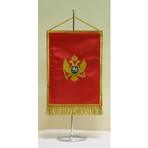 Montenegró hímzett asztali zászló