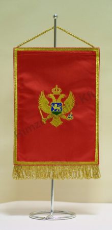 Montenegró hímzett asztali zászló
