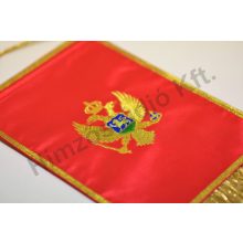 Montenegró hímzett asztali zászló