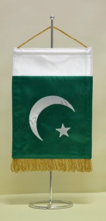 Pakisztán hímzett asztali zászló