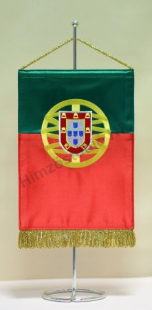 Portugália hímzett asztali zászló