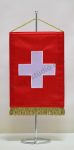 Svájc hímzett asztali zászló