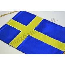 Svédország hímzett asztali zászló