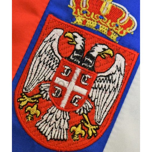 Szerbia hímzett asztali zászló