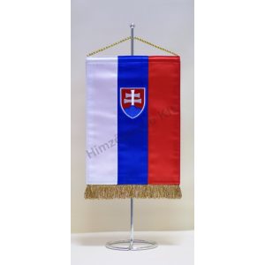 Szlovákia hímzett asztali zászló