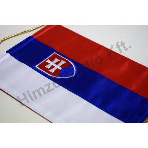 Szlovákia hímzett asztali zászló