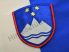Szlovénia hímzett asztali zászló