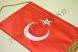 Törökország hímzett asztali zászló