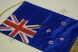 Új-Zéland hímzett asztali zászló