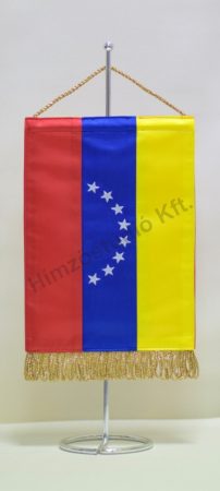 Venezuela hímzett asztali zászló