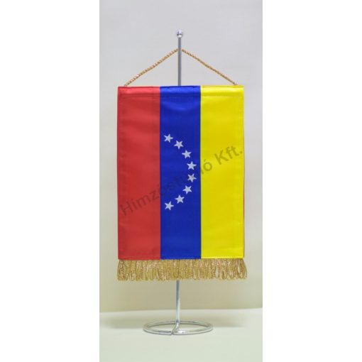 Venezuela hímzett asztali zászló
