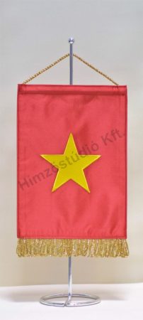 Vietnam hímzett asztali zászló