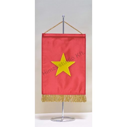Vietnam hímzett asztali zászló