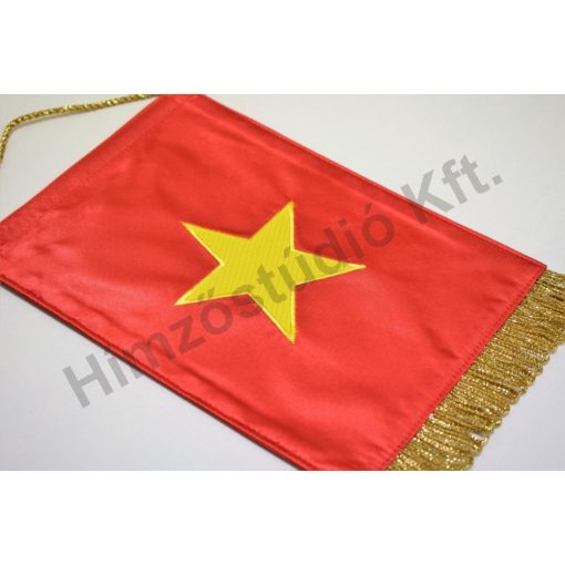 Vietnam hímzett asztali zászló