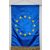 Beltéri szatén EU zászló, hímzett