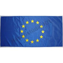 Kültéri EU zászló, dupla anyagból, hímzett